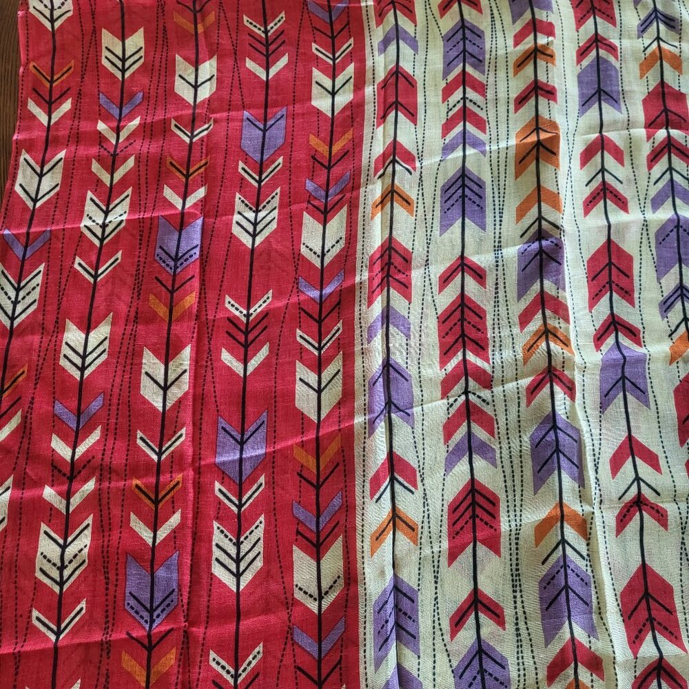 Pistil Celeste Poppy Rectangular Scarf/ Wrap / Shawl - Picture 6 of 15